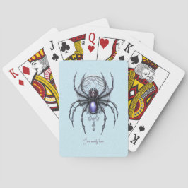 Creëer Je eigen mystieke Paarse spin Pokerkaarten
