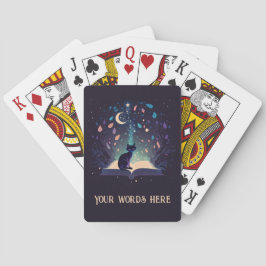 Creëer Je Eigen Mystieke Zwarte Kat Magie Pokerkaarten