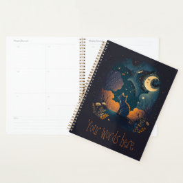 Creëer Je eigen mystieke zwarte kat Planner