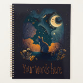 Creëer Je eigen mystieke zwarte kat Planner (Voorkant)