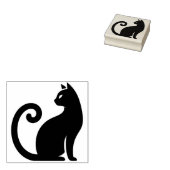 Creëer Je Eigen Mystieke Zwarte Kat Rubberstempel (Gestempeld)