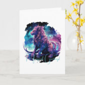 Creëer Je eigen mythische Chimera Fantasy Creature Kaart (Gele Bloem)