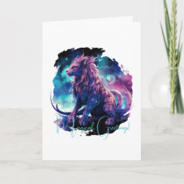 Creëer Je eigen mythische Chimera Fantasy Creature Kaart