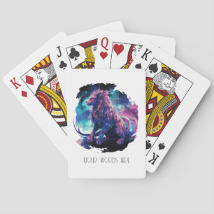 Creëer Je eigen mythische Chimera Fantasy Creature Pokerkaarten