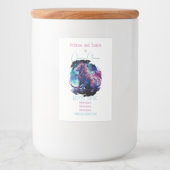 Creëer Je eigen mythische Chimera Fantasy Creature Voedselcontainer Etiket (Voorkant)