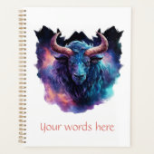 Creëer Je eigen mythische Minotaurstier Planner (Voorkant)