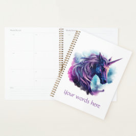 Creëer Je eigen mythische Paarse eenhoorn Planner