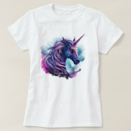 Creëer Je Eigen Mythische Paarse Eenhoorn T-shirt