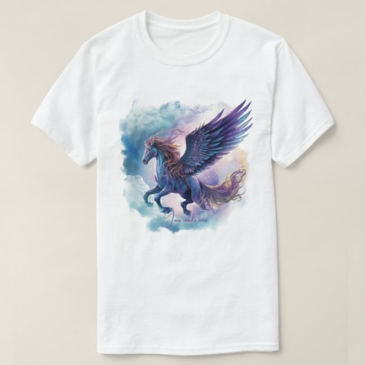 Creëer Je Eigen Mythologische Pegasus T-shirt (Design voorkant)