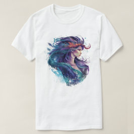 Creëer Je Eigen Mythologische Zeemeermin T-shirt