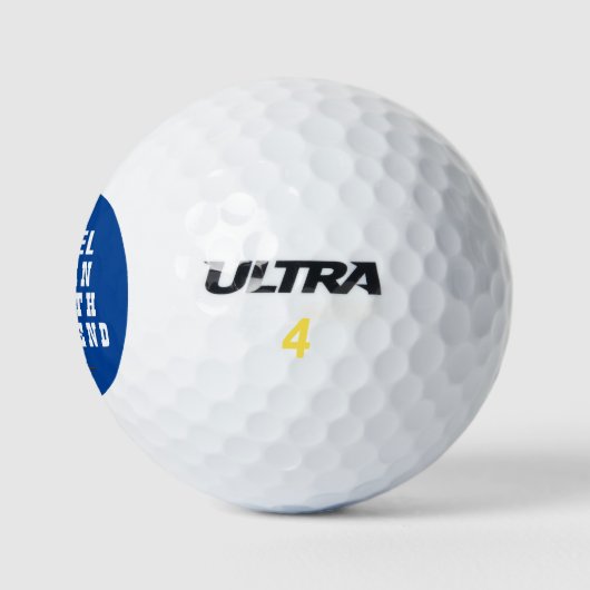Creëer je eigen naam Initialen golfballen (Logo)