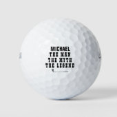 Creëer je eigen naam Initialen golfballen (Voorkant)