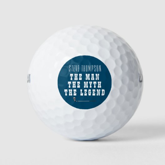 Creëer je eigen naam Initialen golfballen (Voorkant)