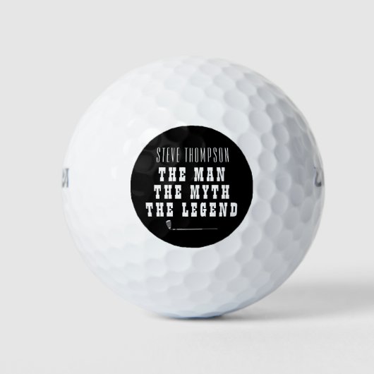 Creëer je eigen naam Initialen golfballen (Voorkant)