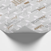 creëer je eigen naampatroon. muzieknoten cadeaupapier (Hoek)