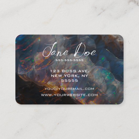 Creëer je eigen natuurlijke opaal visitekaartje (Achterkant)