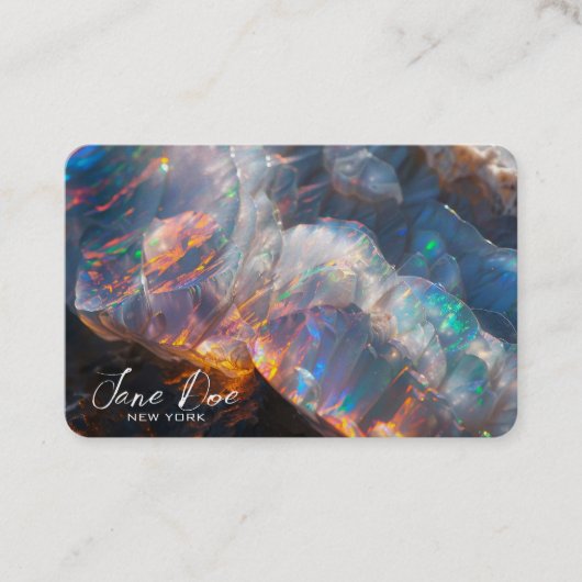 Creëer je eigen natuurlijke opaal visitekaartje (Voorkant)