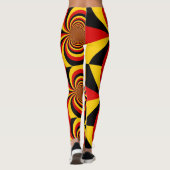 Creëer Je eigen nieuwste Duitse vlag Leggings (Achterkant)