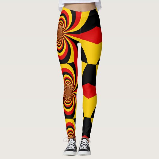 Creëer Je eigen nieuwste Duitse vlag Leggings (Voorkant)