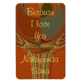 Creëer je eigen omdat ik van je hou, Nakupenda San Magneet (Verticaal)