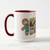 Creëer Je eigen ontbijtbrodfamilie kerstfoto Mok (Links)