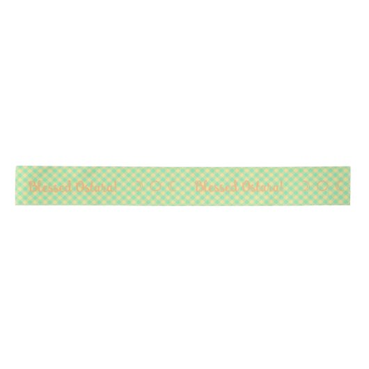 Creëer Je eigen Ostara Gingham Satijnen Lint (Voorkant)