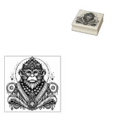 Creëer Je Eigen Oudere Aap Sjamaan Rubberstempel (Gestempeld)