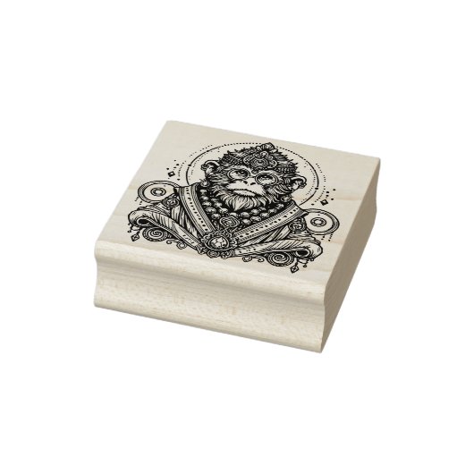 Creëer Je Eigen Oudere Aap Sjamaan Rubberstempel (Stempel)