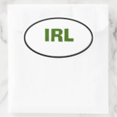 Creëer Je eigen ovale Zazzle Sticker met een rand (Tas)