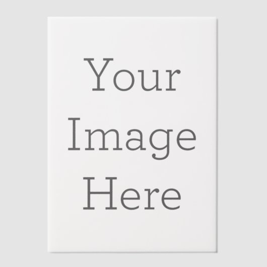 Gepersonaliseerde 12,7x17,8 Enkel Vellum Overlay (Voorkant)