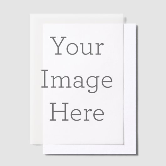 Gepersonaliseerde 12,7x17,8 Enkel Vellum Overlay (Offset)