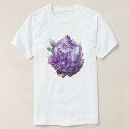 Creëer Je Eigen Paarse Amethist Kristallen T-shirt