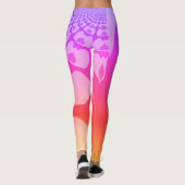 Creëer je eigen Paarse basisbroek Leggings (Achterkant)