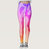 Creëer je eigen Paarse basisbroek Leggings (Voorkant)