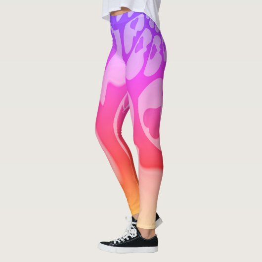 Creëer je eigen Paarse basisbroek Leggings (Links)