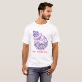 Creëer Je eigen Paarse Chibi Skull Love Potion T-shirt (Voorkant volledig)