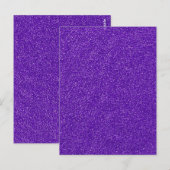 Creëer Je eigen Paarse glitter Briefkaart (Voorkant / Achterkant)