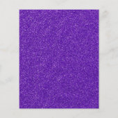 Creëer Je eigen Paarse glitter Flyer (Voorkant)