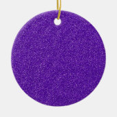 Creëer Je eigen Paarse glitter Keramisch Ornament (Voorkant)