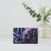 Creëer je eigen Paarse glitter lipstick Visitekaartje (Staand voorkant)