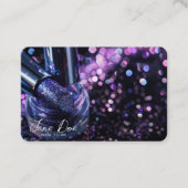 Creëer je eigen Paarse glitter lipstick Visitekaartje (Voorkant)