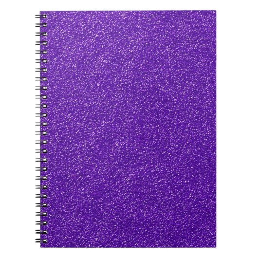 Creëer Je eigen Paarse glitter Notitieboek (Voorkant)