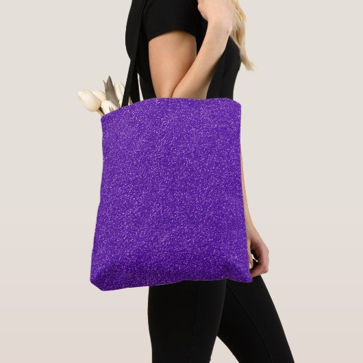 Creëer Je eigen Paarse glitter Tote Bag (Dichtbij)