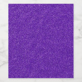 Creëer Je eigen Paarse glitter Wijn Etiket (Enkel label)