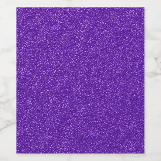 Creëer Je eigen Paarse glitter Wijn Etiket (Enkel label)