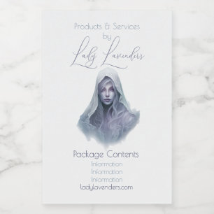 Creëer Je eigen Paarse heks apotheek label Voedselcontainer Etiket