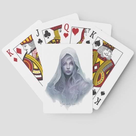 Creëer Je eigen Paarse heks Pokerkaarten (Achterkant)