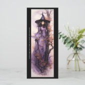 Creëer Je eigen Paarse herfst heks Bladwijzer (Staand voorkant)