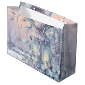 Creëer je eigen Paarse kerstlantaarn Groot Cadeauzakje (Voorkant Gekanteld)