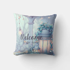 Creëer je eigen Paarse kerstlantaarns Kussen